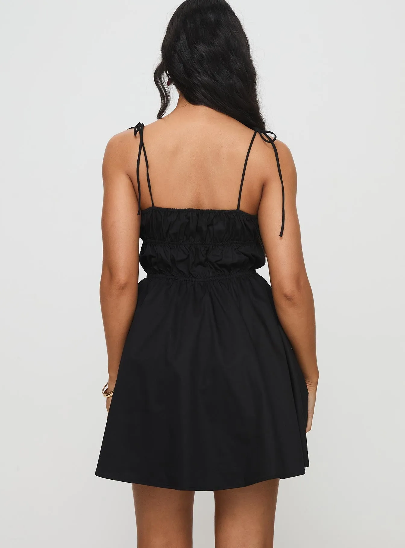 Jacksonne Mini Dress Black Petite Elegant formal mini gown