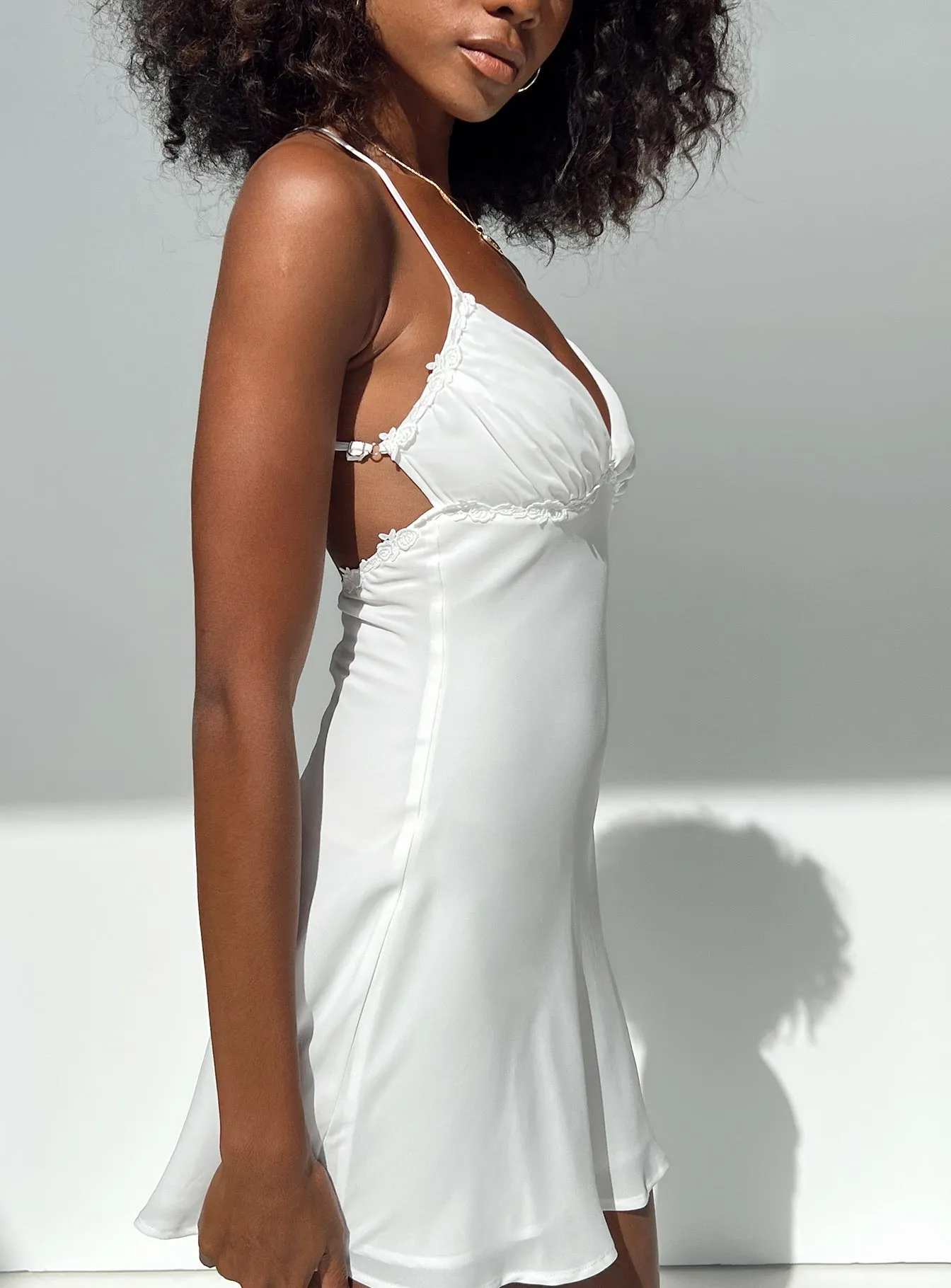 Maylor Mini Dress White Summer Vibes