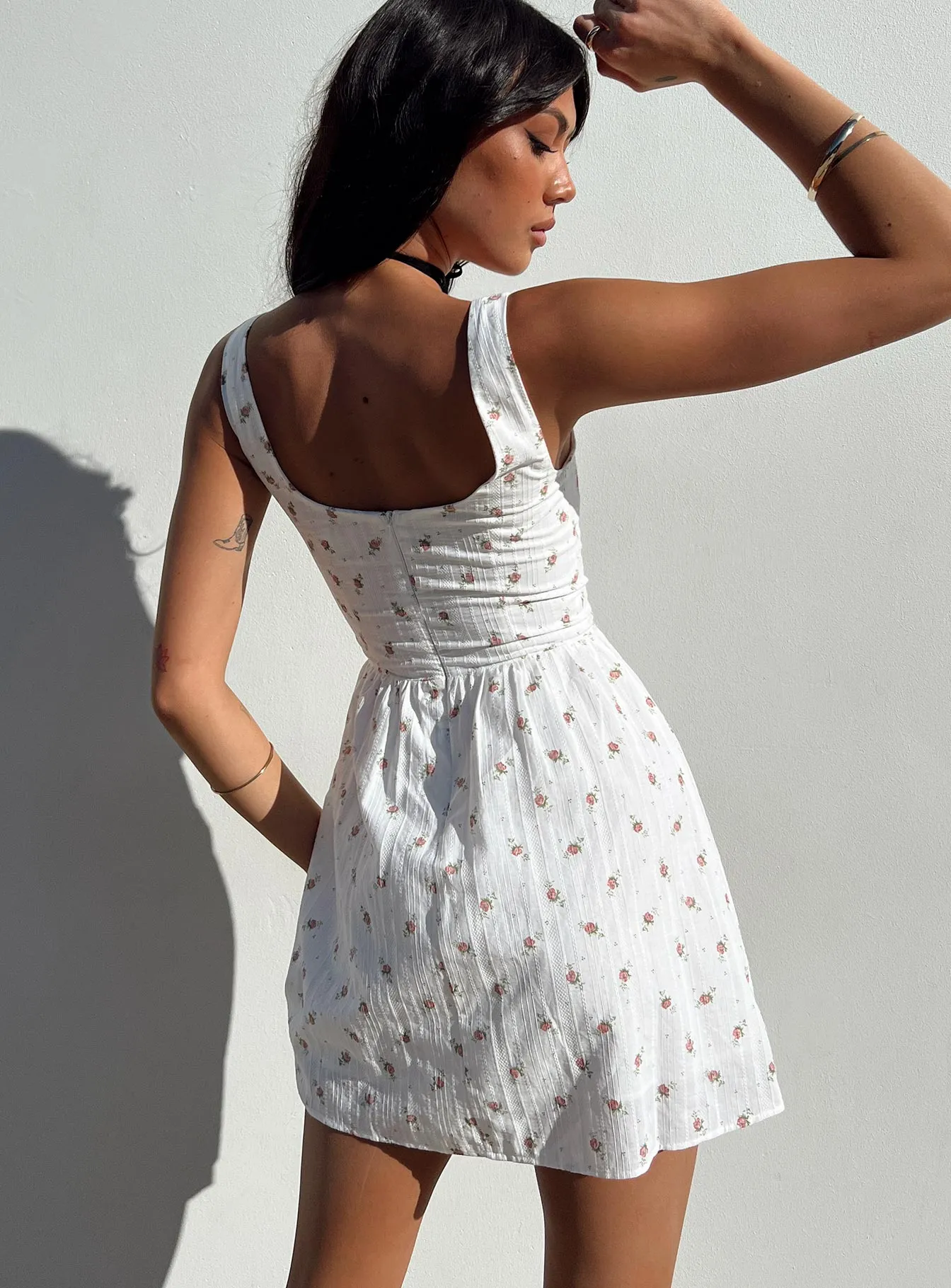 Tall Cut Moisture Management Samana Mini Dress White