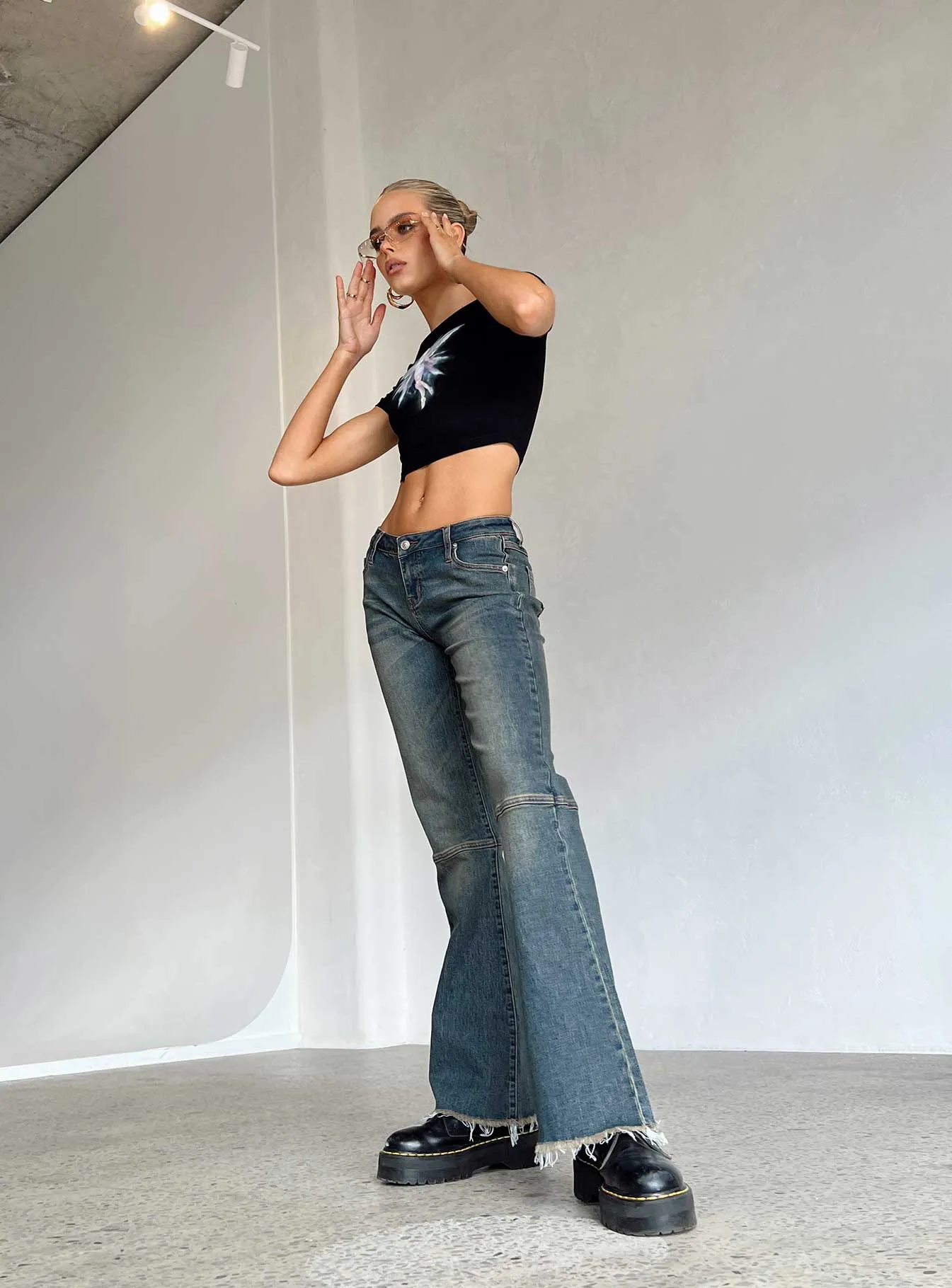 Carmella Low Waist Y2K Jeans Denim Eco Friendly Dye Process Fashion Daily