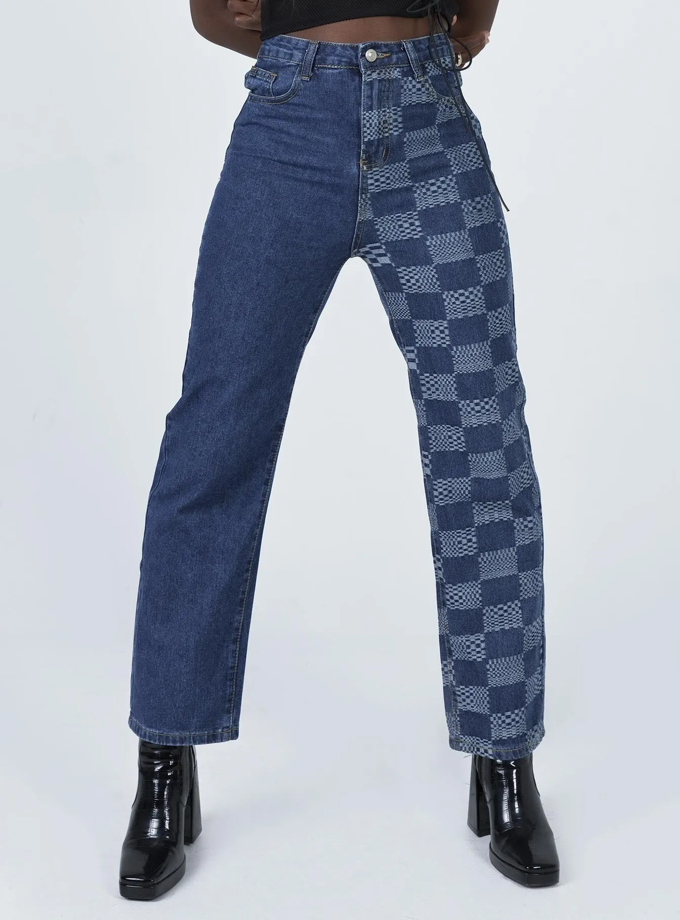 Functional Style Cher Straight Leg Denim Jeans