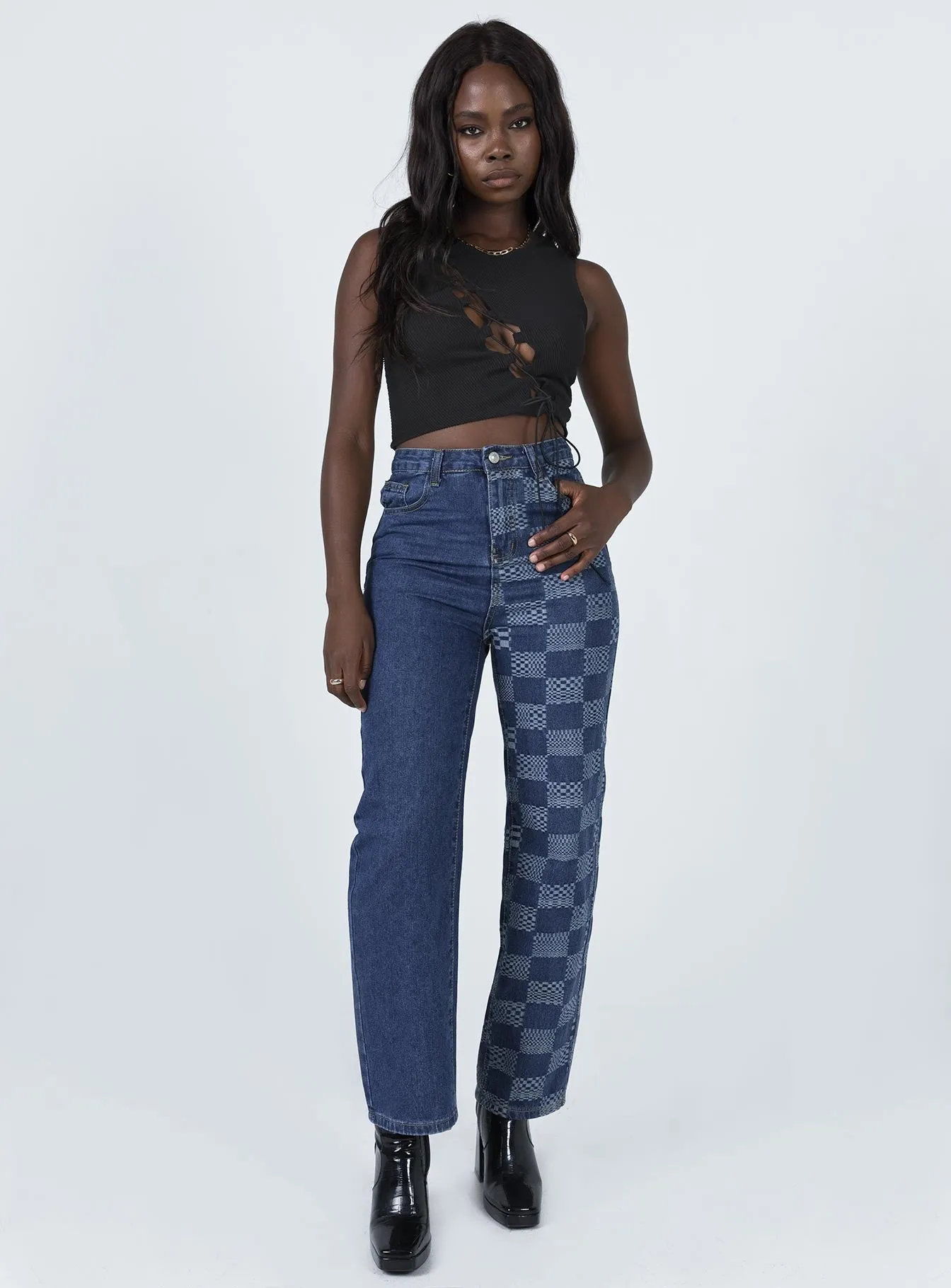 Minimalist Style Family Style Comfy All Purpose Cher Straight Leg Denim Jeans