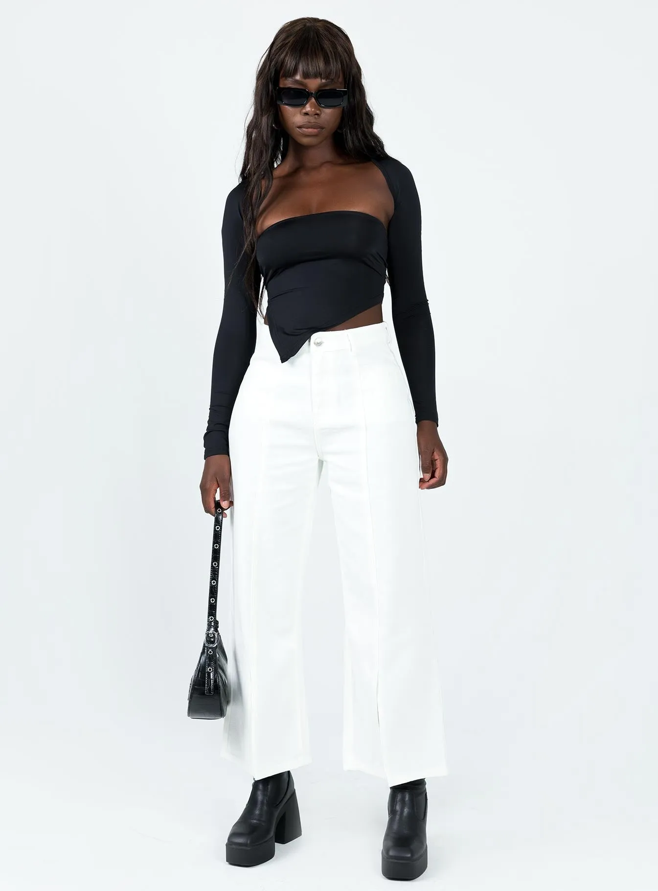 Mackman Jeans White Denim Eco Certified Textile Standards Adaptive Look
