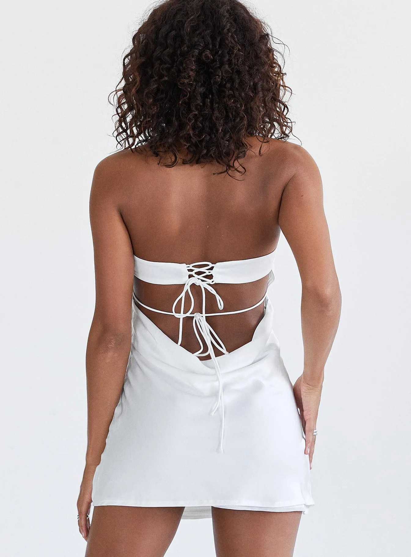 Take Me Back Mini Dress White Beat Hot All Day Wear