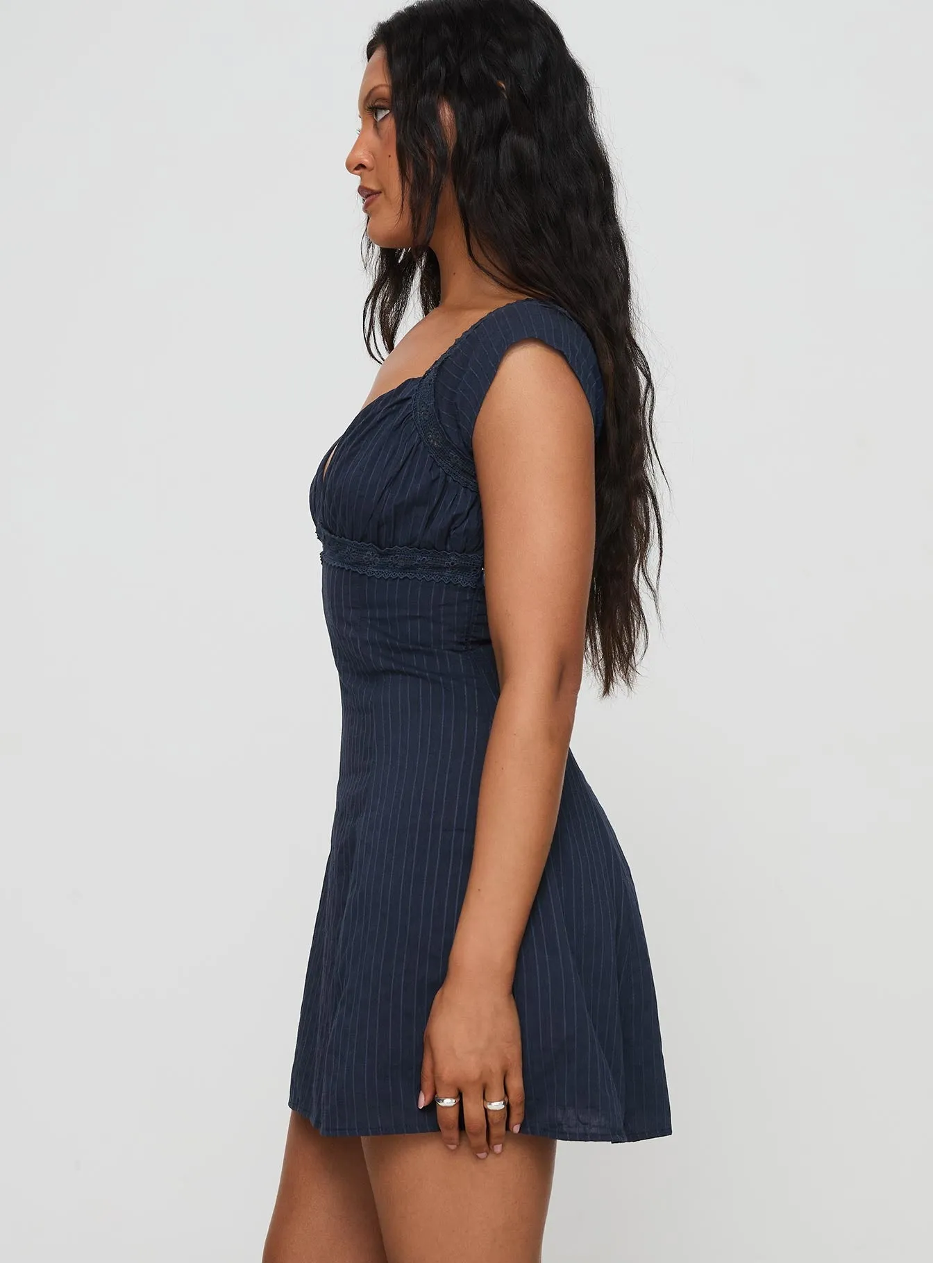 Trendy Fashion Forever And Always Mini Dress Navy