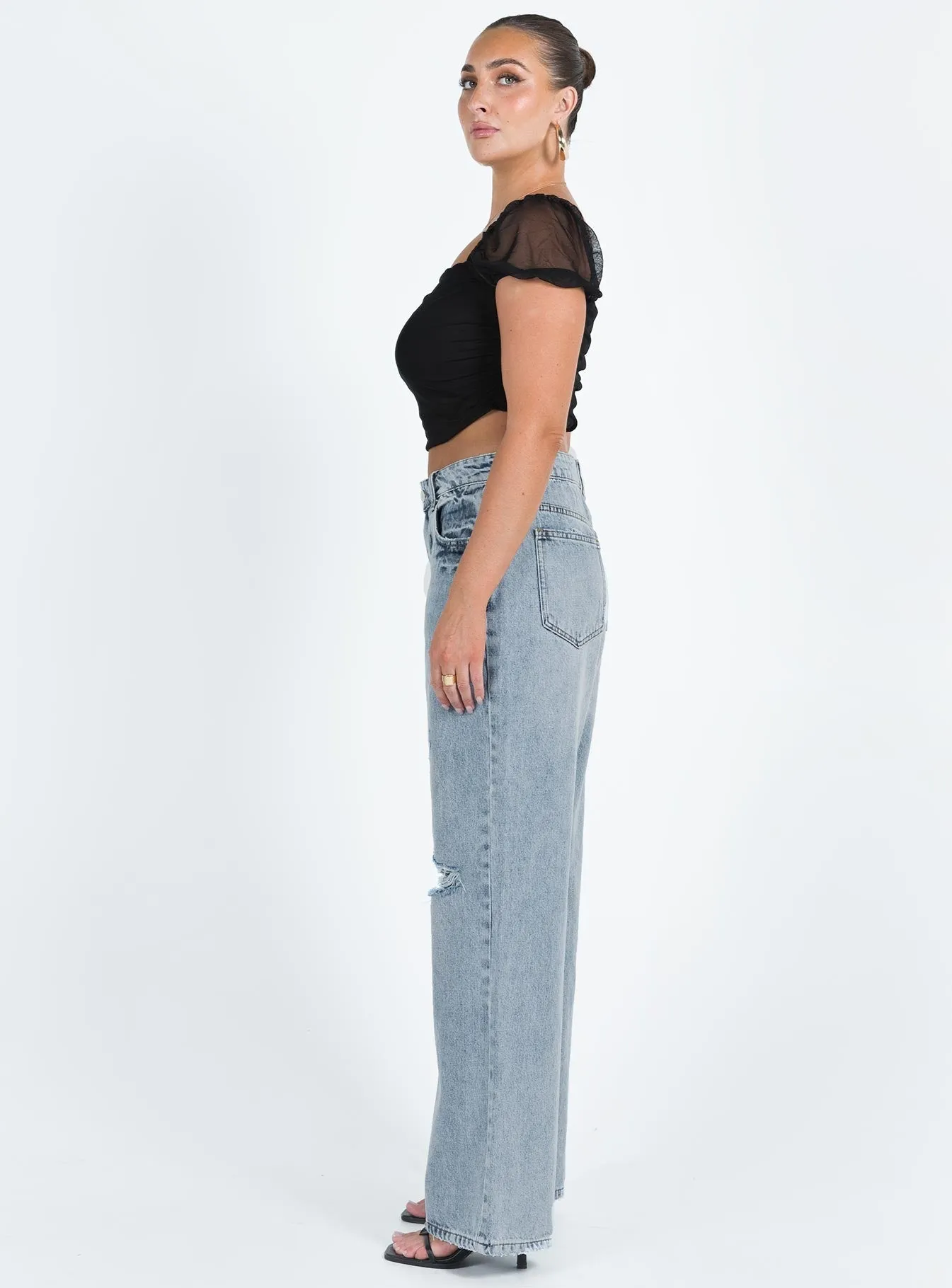 Corrina Jeans Mid Wash Denim Basic Style