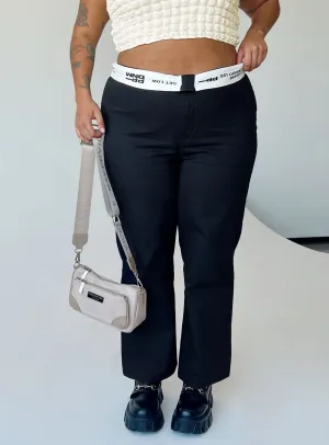 Dava Low Rise Pants Black Curve Functional Style Outdoor Adventure Stylish Family Style