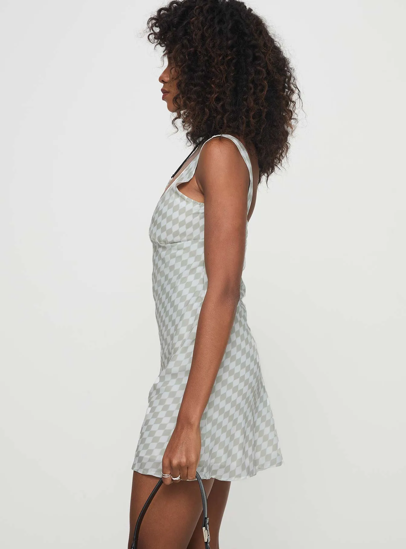 Granberg Mini Dress Grey Pop Light Playful chic outfit