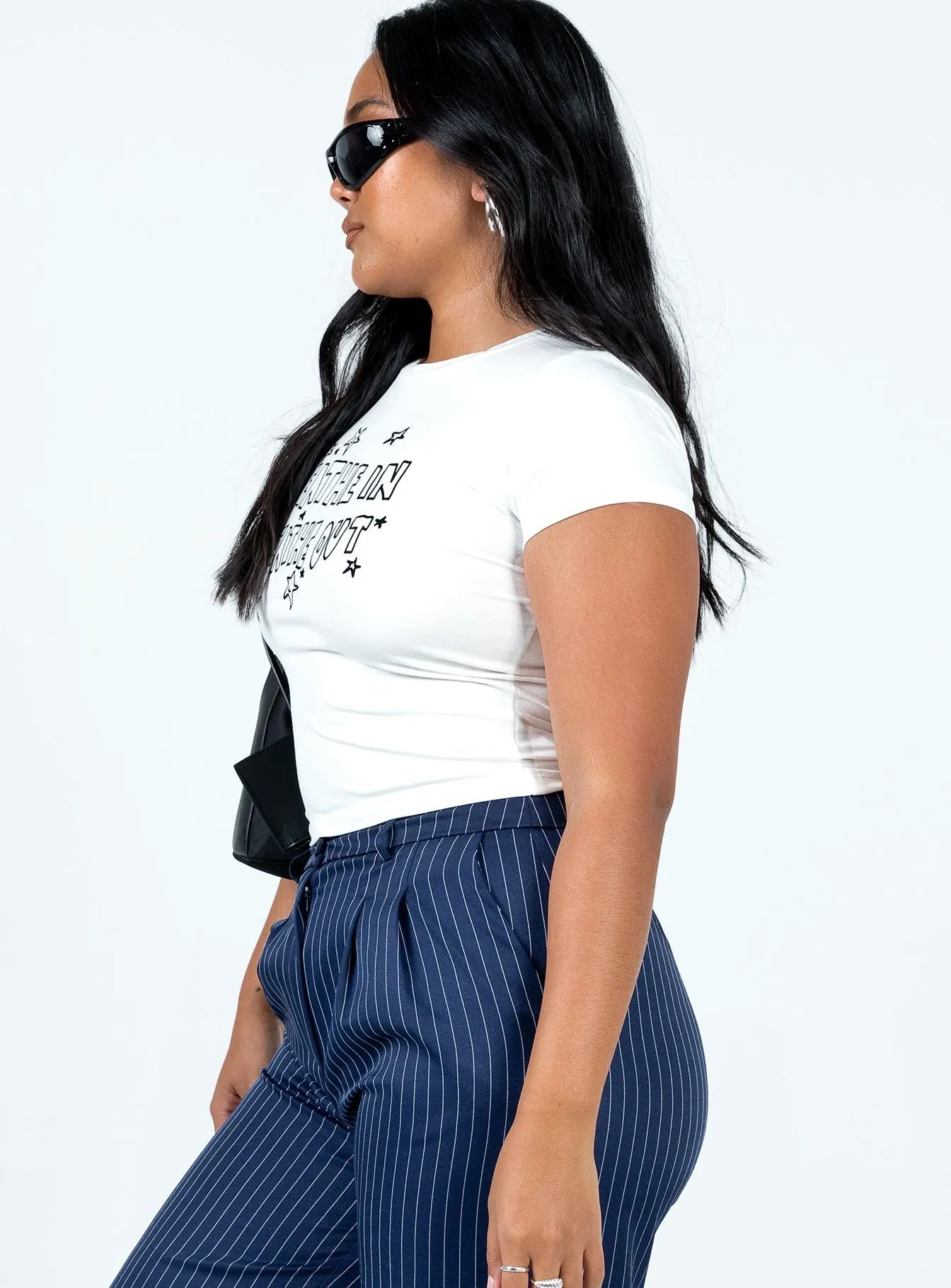 MinimalistStitching Breathe Tee White