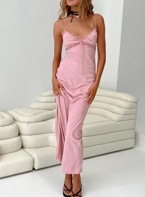 Emily Maxi Dress Gin Fizz Pink Delicate formal gown