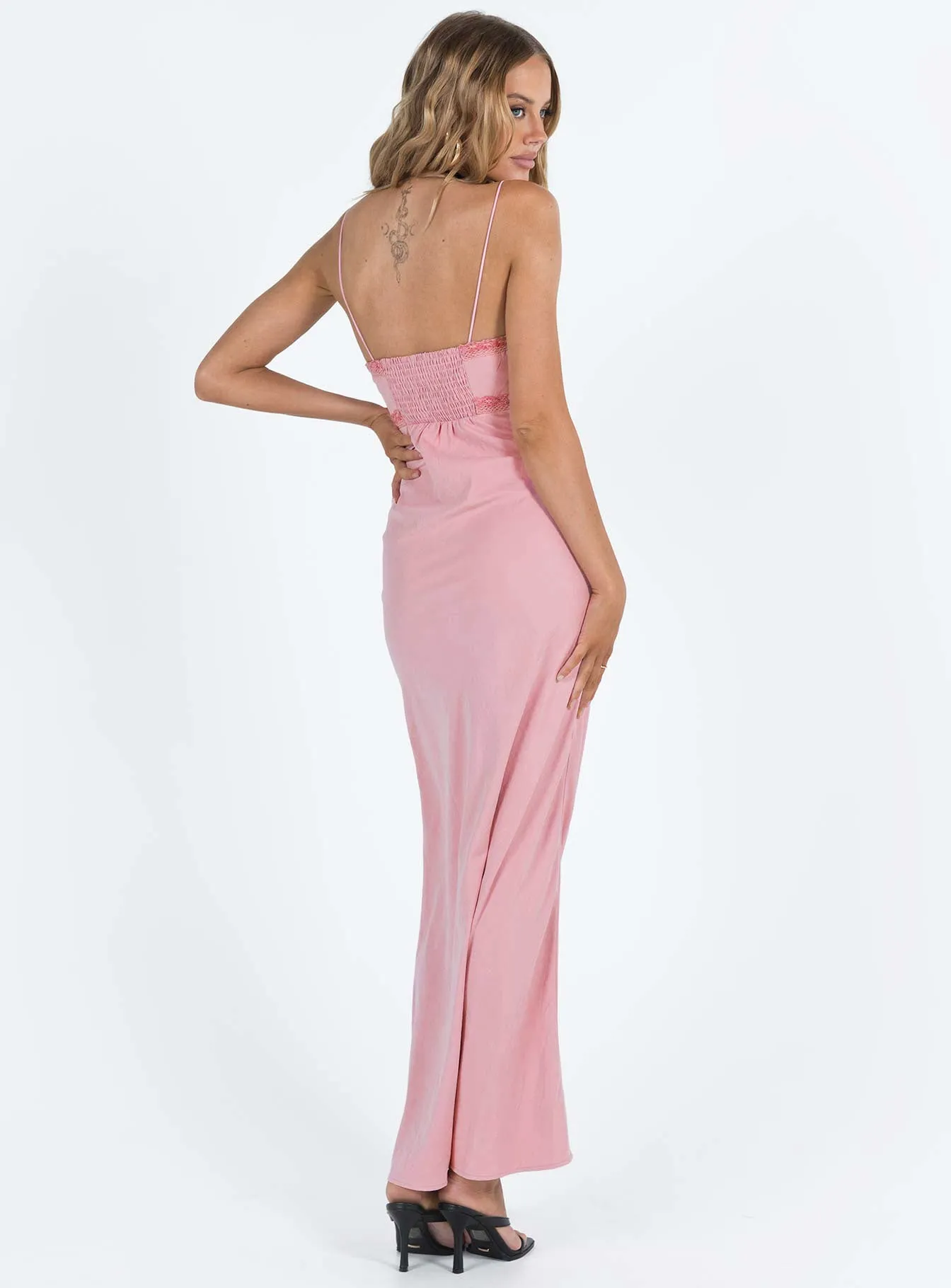 Cotton Glow Emily Maxi Dress Gin Fizz Pink