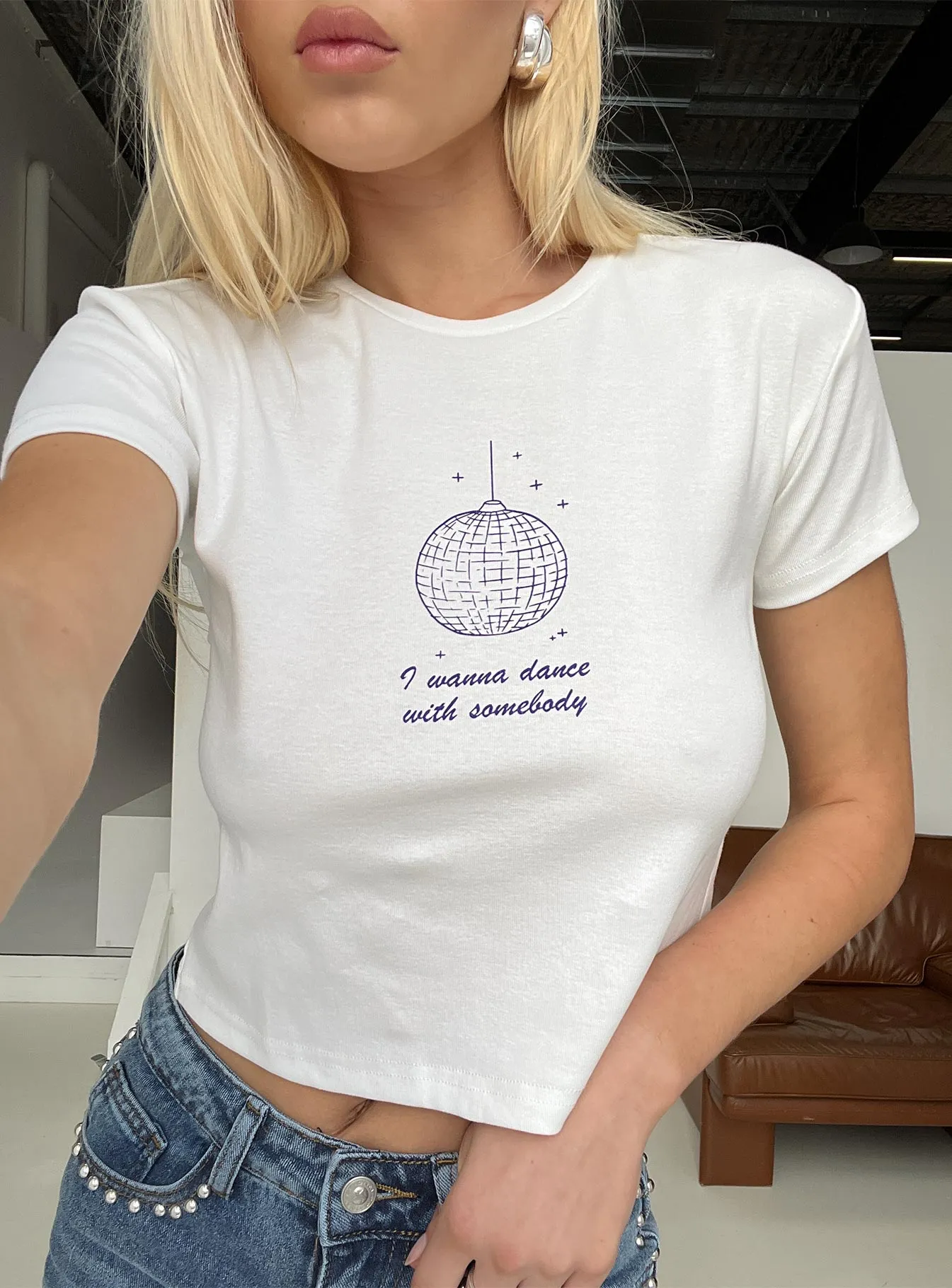 Timeless and Chic My Girl Graphic Top White