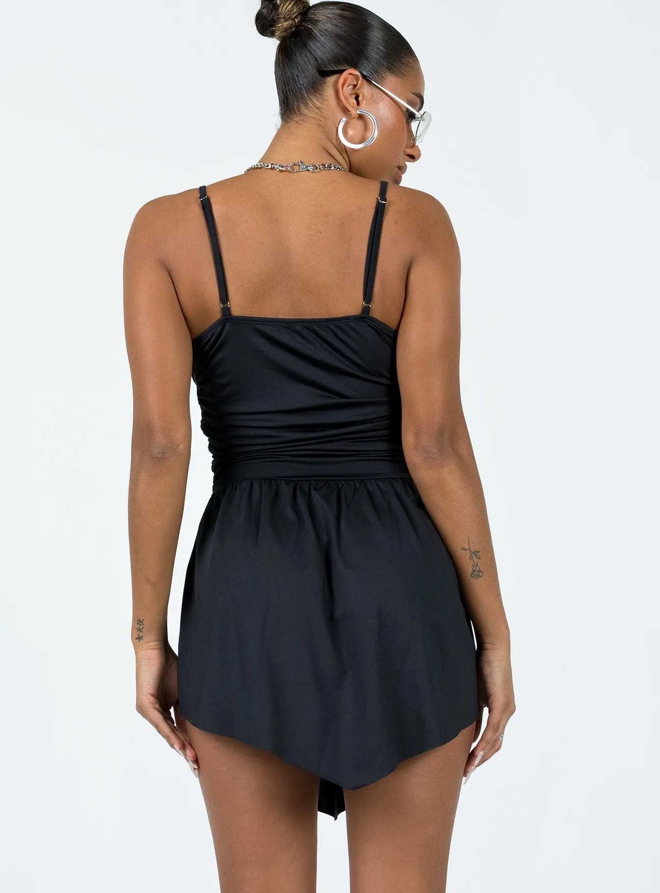 Flattering Silhouette Flattering Fit Welsh Mini Dress Black