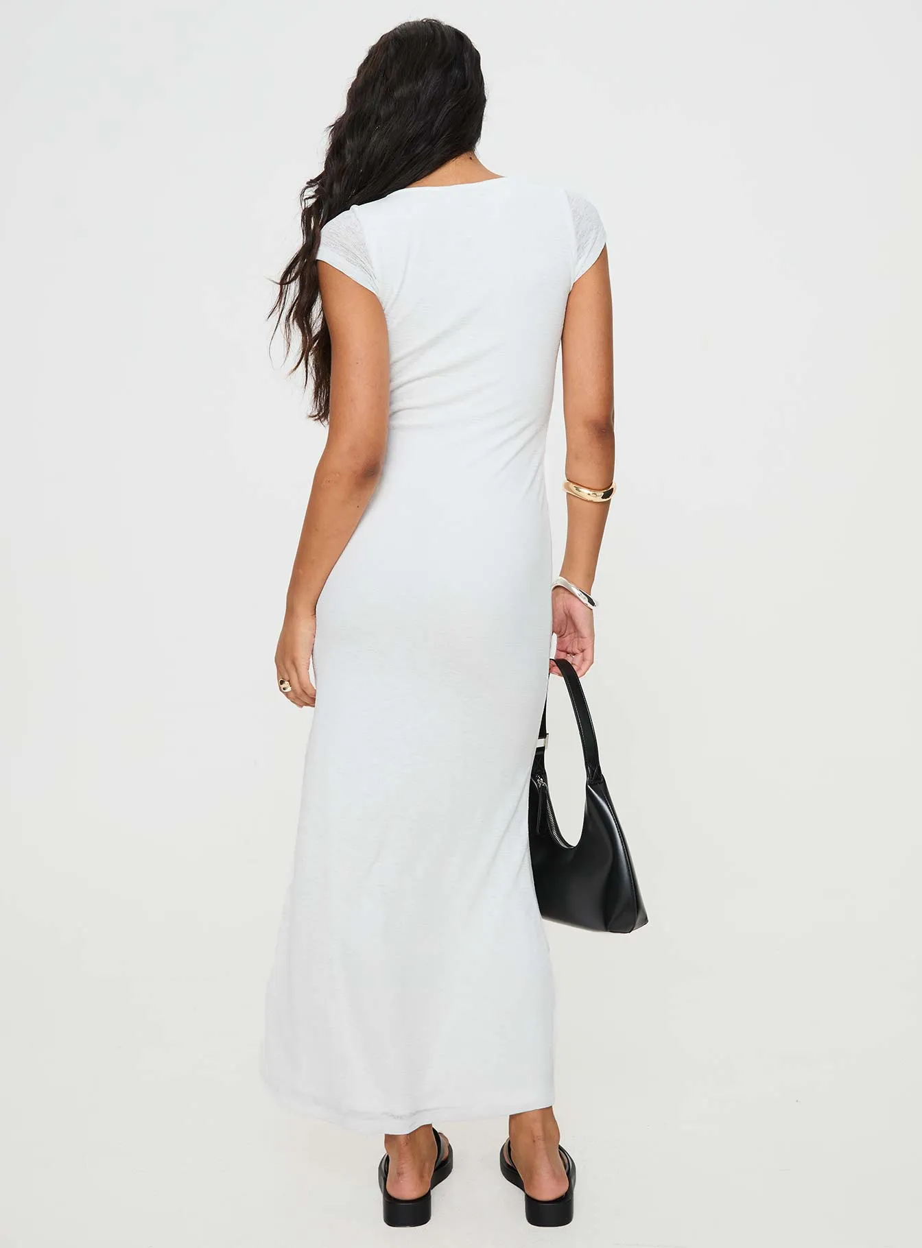 Light Glow Canvas Glow Key To My Heart Maxi Dress White