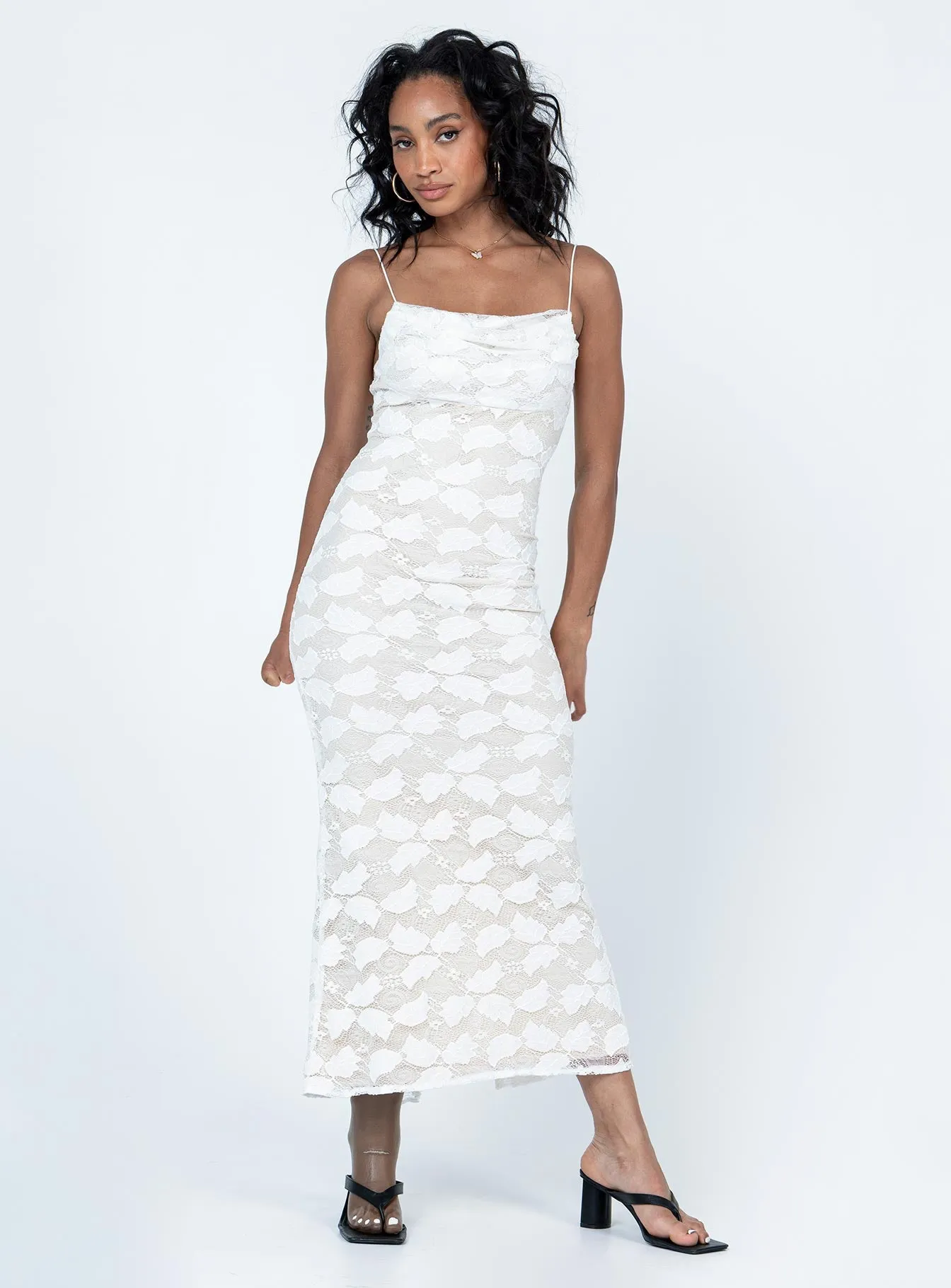 Shell Shine Azra Maxi Dress White