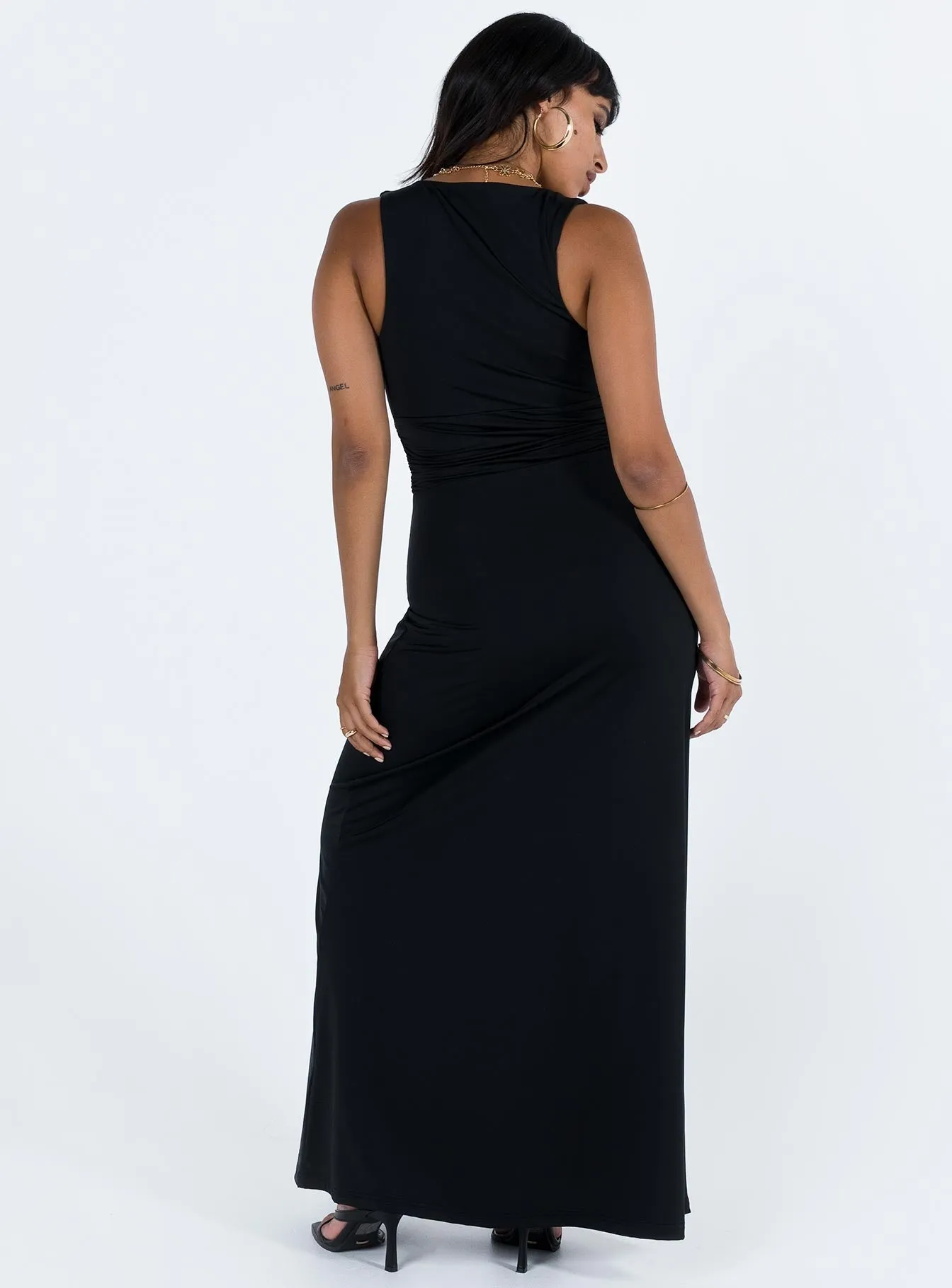 Ellia Maxi Dress Black Layer Ready Ethereal Air