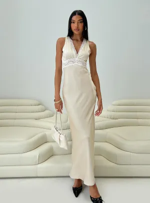 Persefonie Lace Maxi Dress Champagne Stage Ready