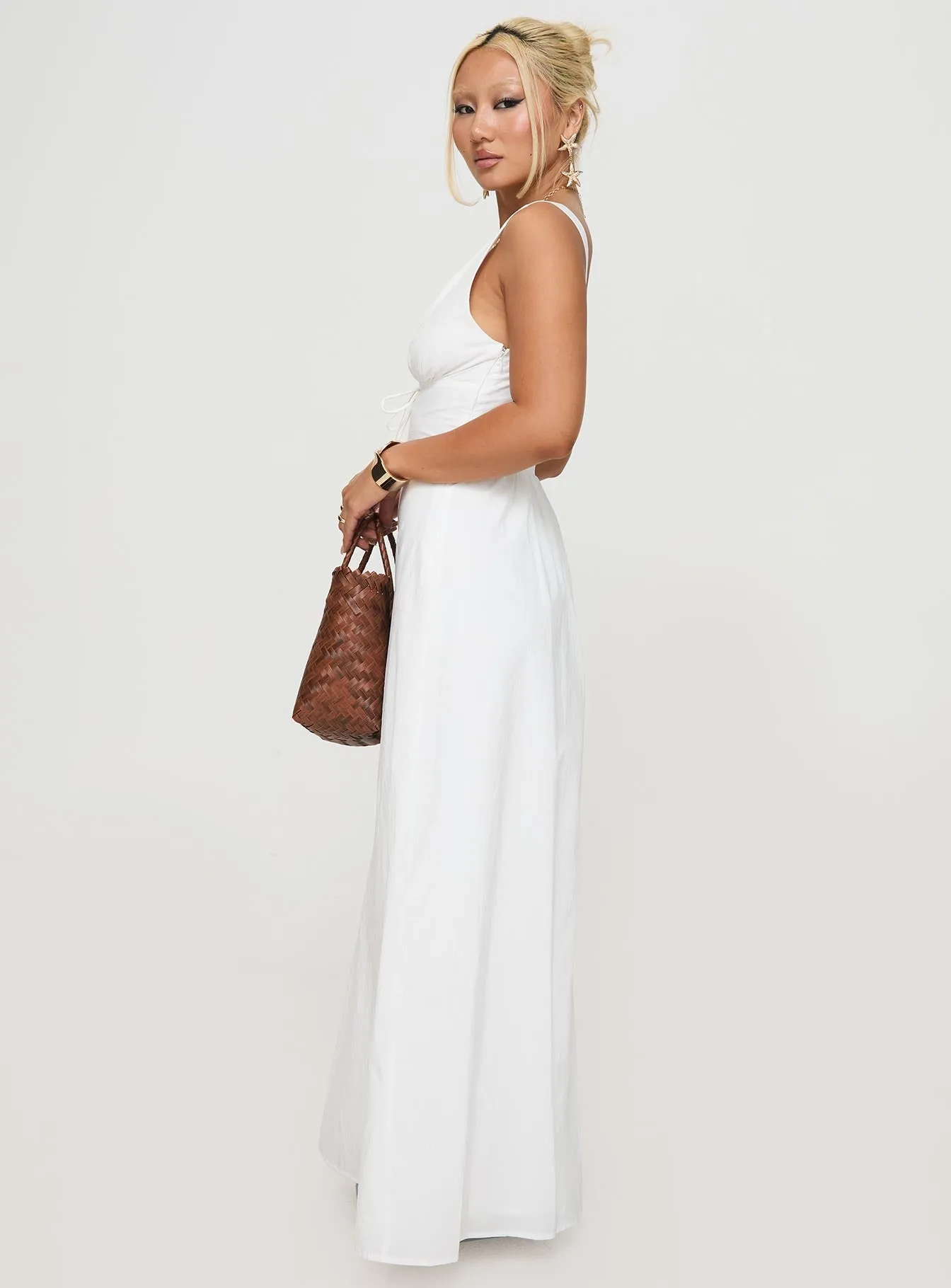 Cullman Maxi Dress White Island Mood Nordic Fresh