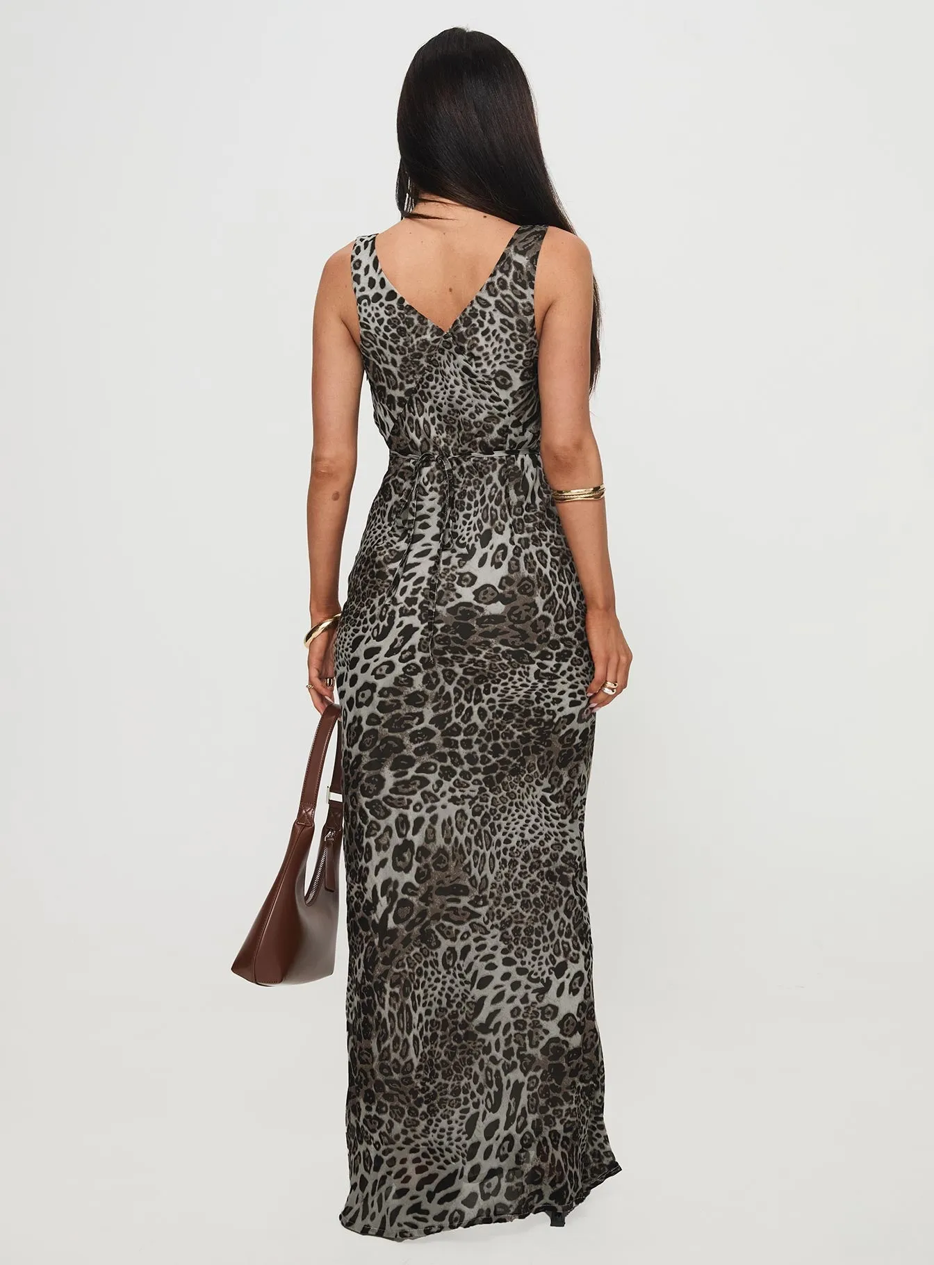 feminine grace Nellie Maxi Dress Leopard