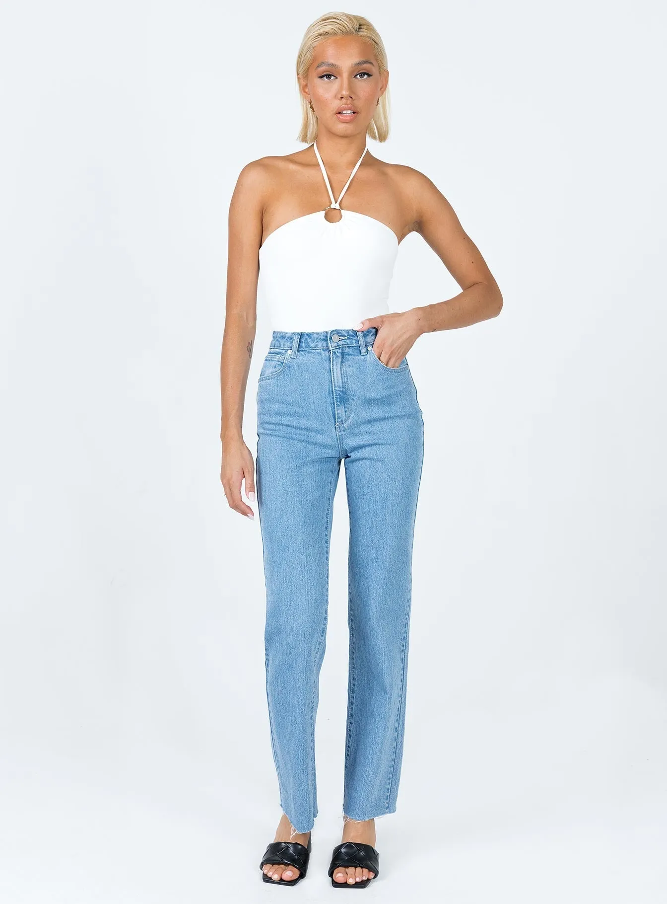 Dayton Bodysuit White Shopping Athlete Versatile Event