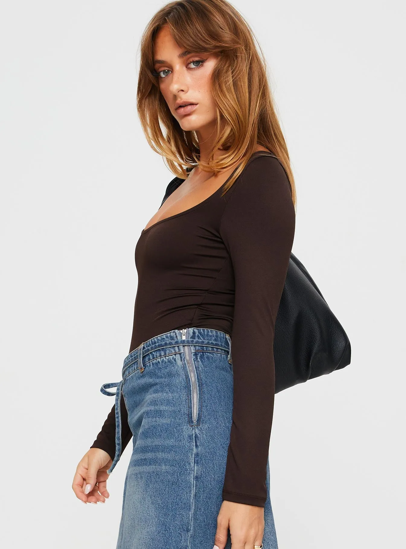 Ellery Bodysuit Brown Travel Sport