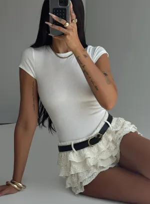 Harlea Bodysuit White Loose Premium Premium Urban