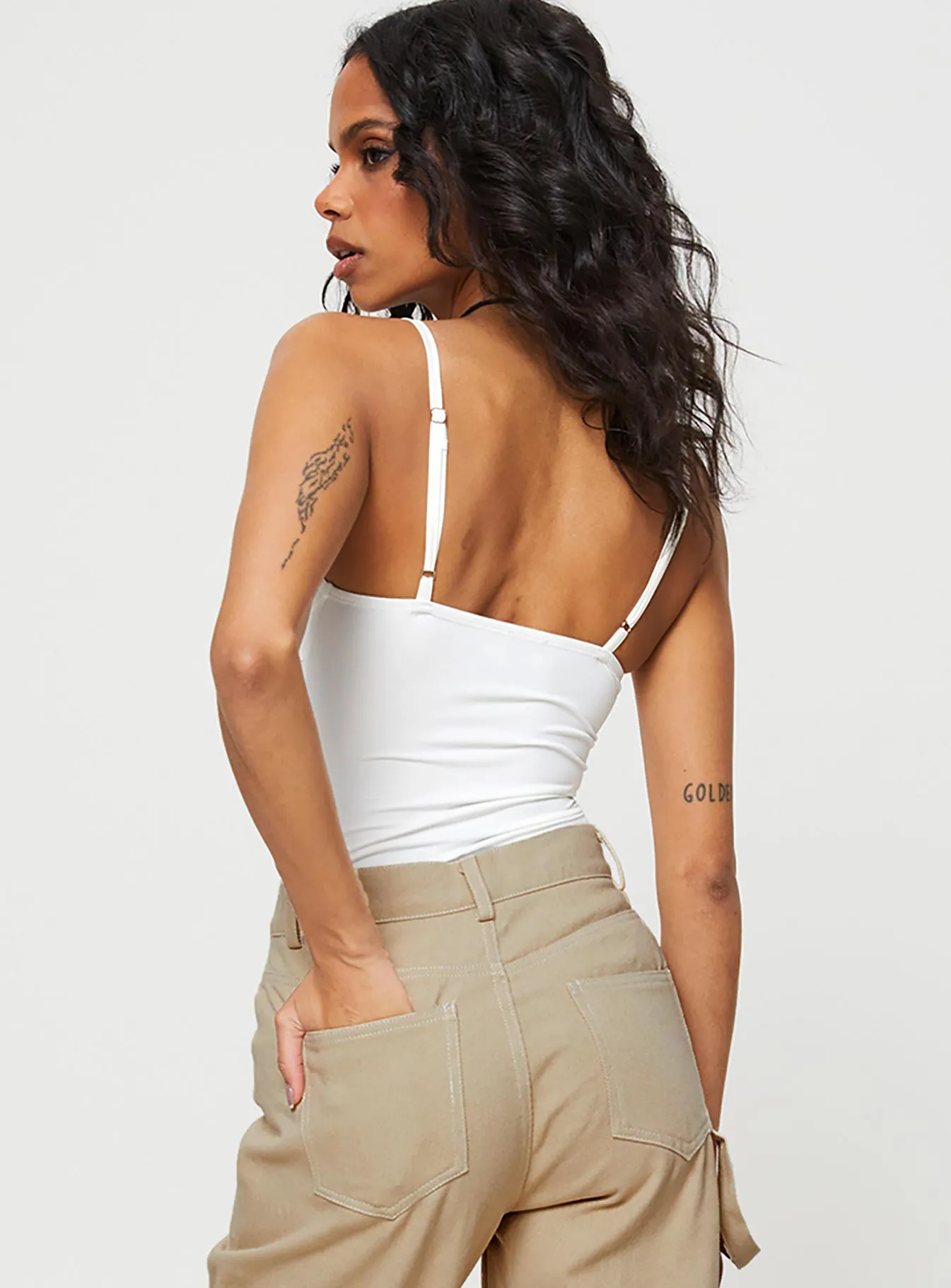Linden Bodysuit White Dance Traveler