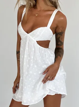 Eco Friendly Fabric Odor Resistant Fabric Khalia Mini Dress White