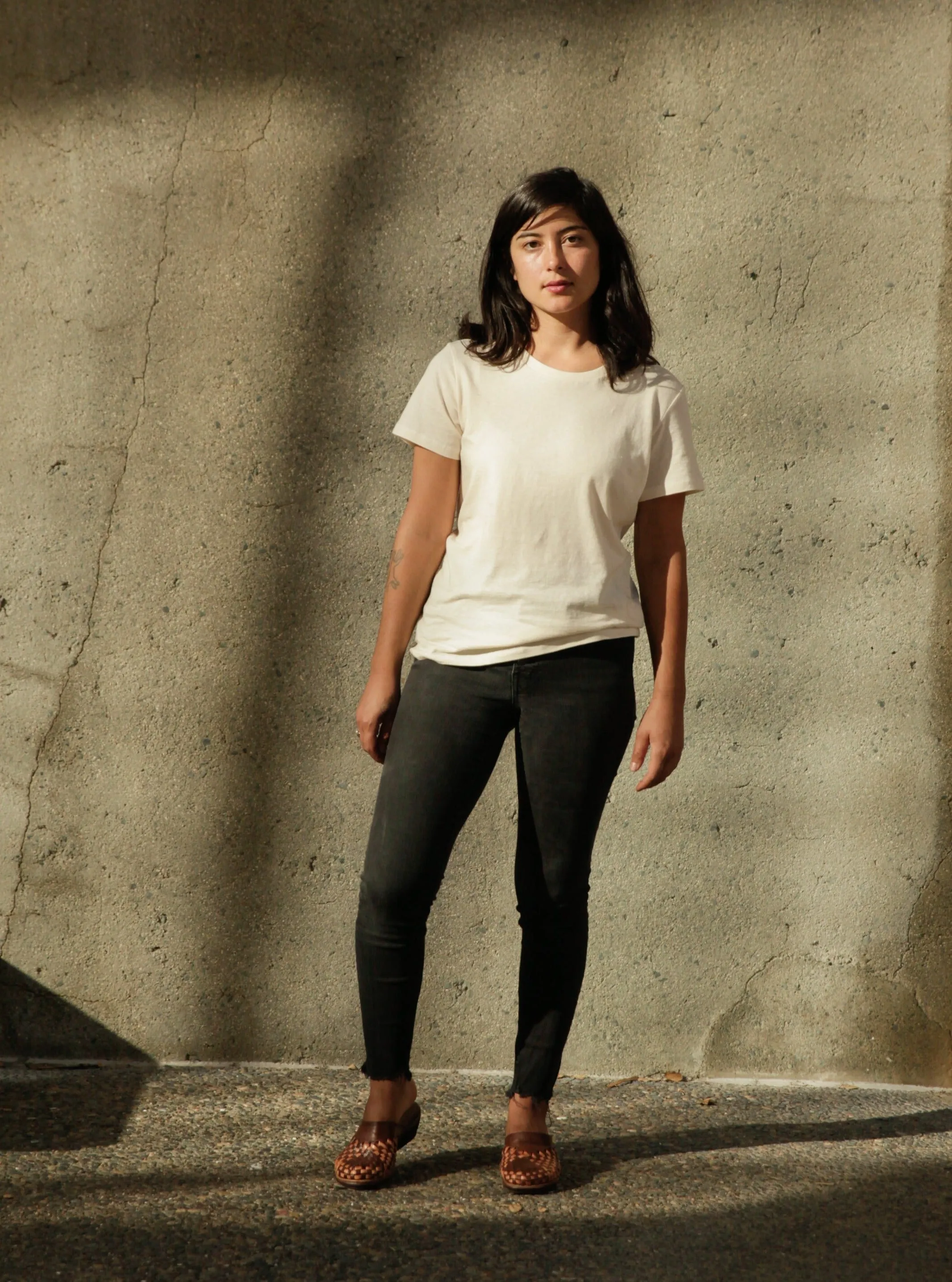 ComfortStretch AbrasiveReinforcedZones Women's Organic Crew Tee - Natural