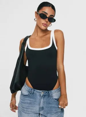 Beach Guest Astrea Bodysuit Black / White