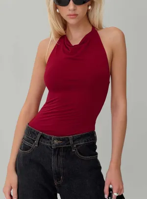 Running Teen Cool Men Imposter Bodysuit Cherry Red