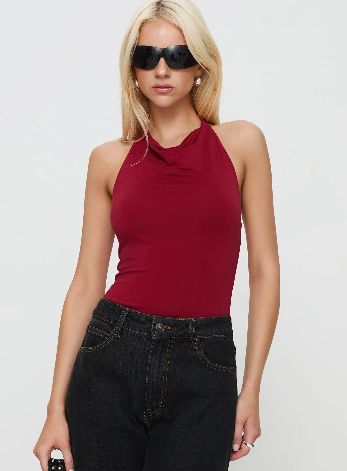 Fine Men Imposter Bodysuit Cherry Red