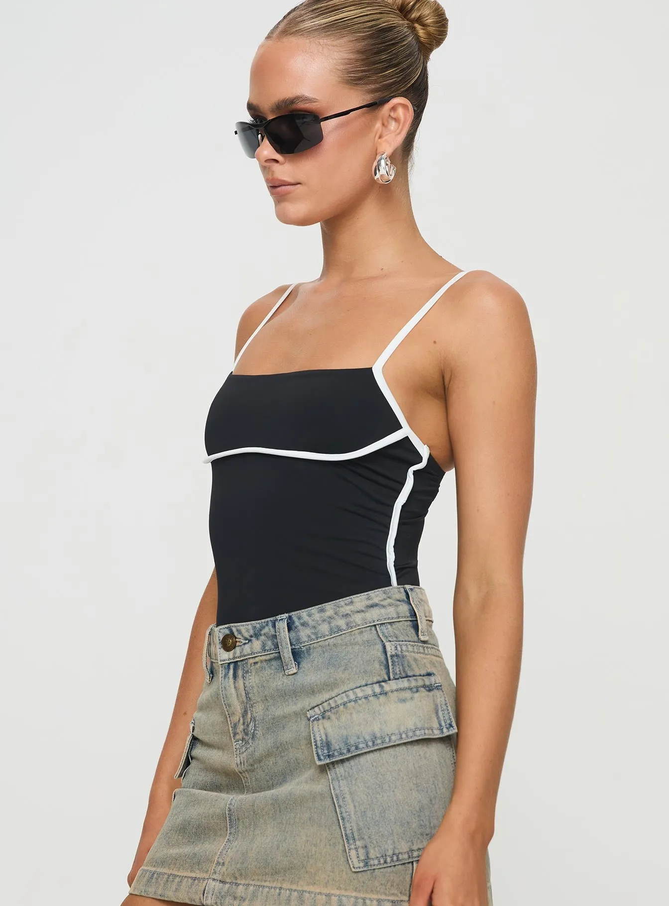 Office Fancy Fancy Chic Sylas Bodysuit Black