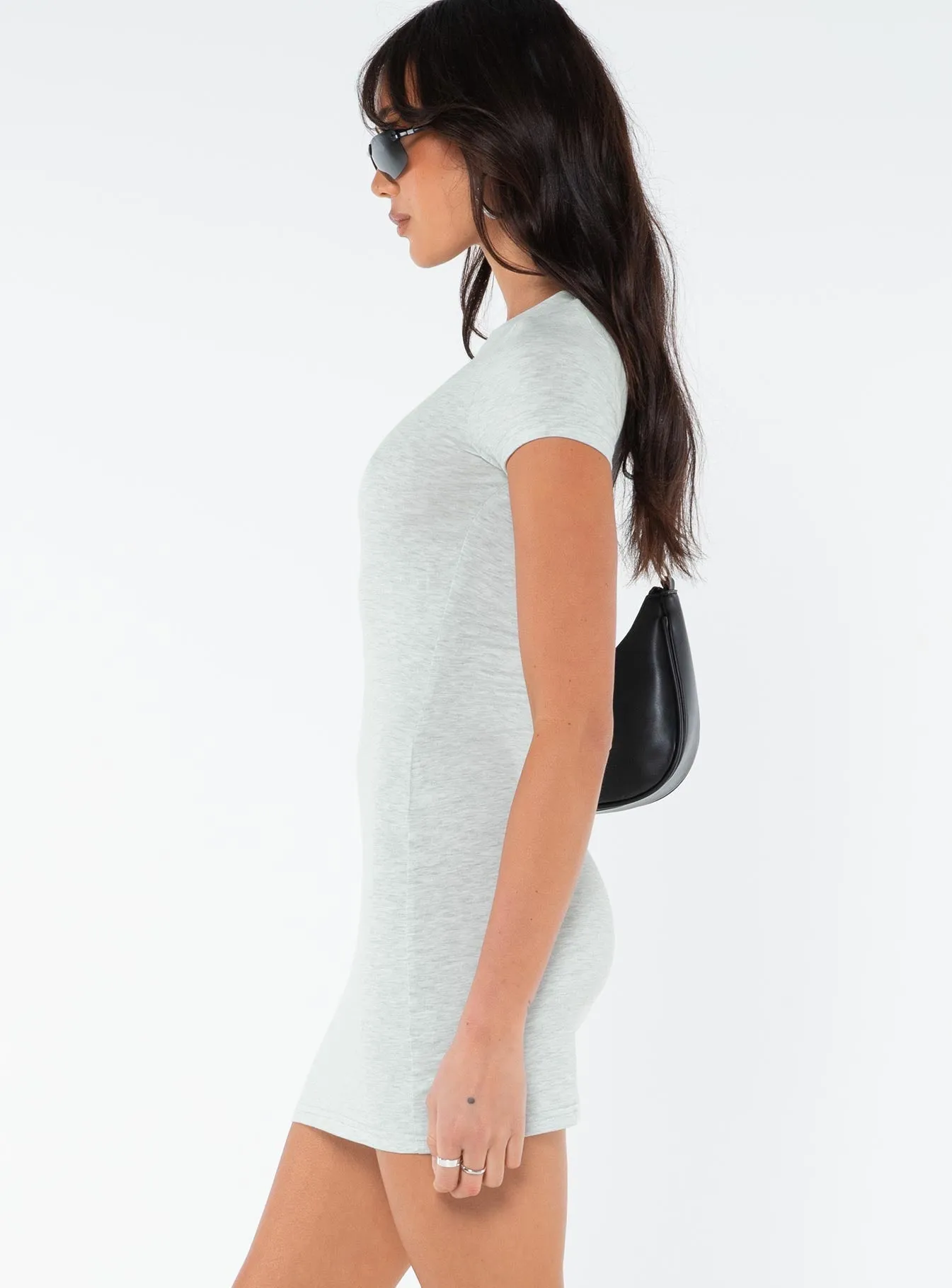 Lex Mini Dress Grey Glow Sharp