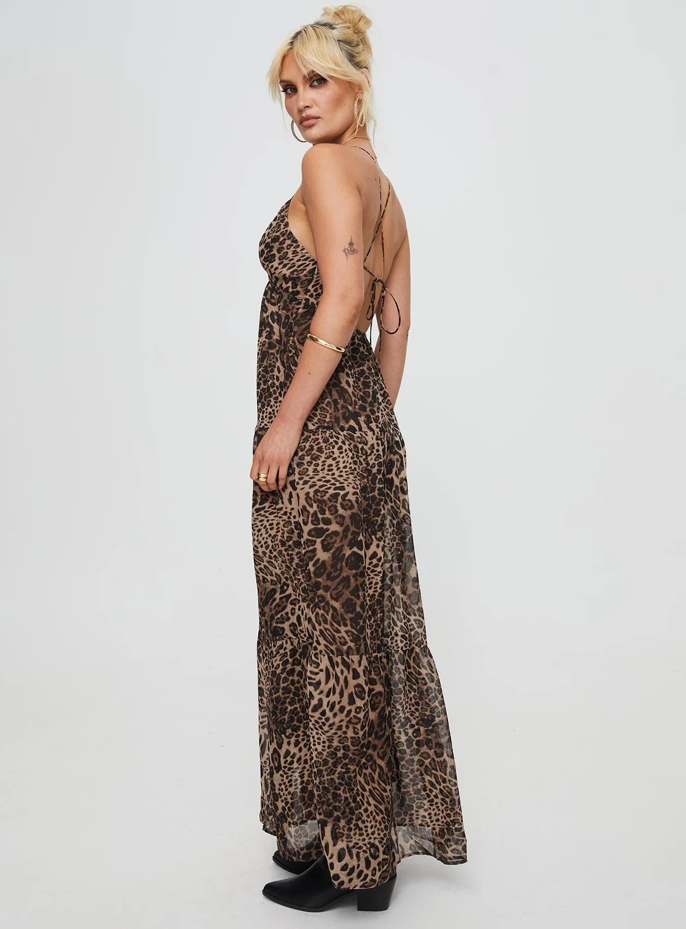 Harbor Light Ocean Arch Chelsea Maxi Dress Brown
