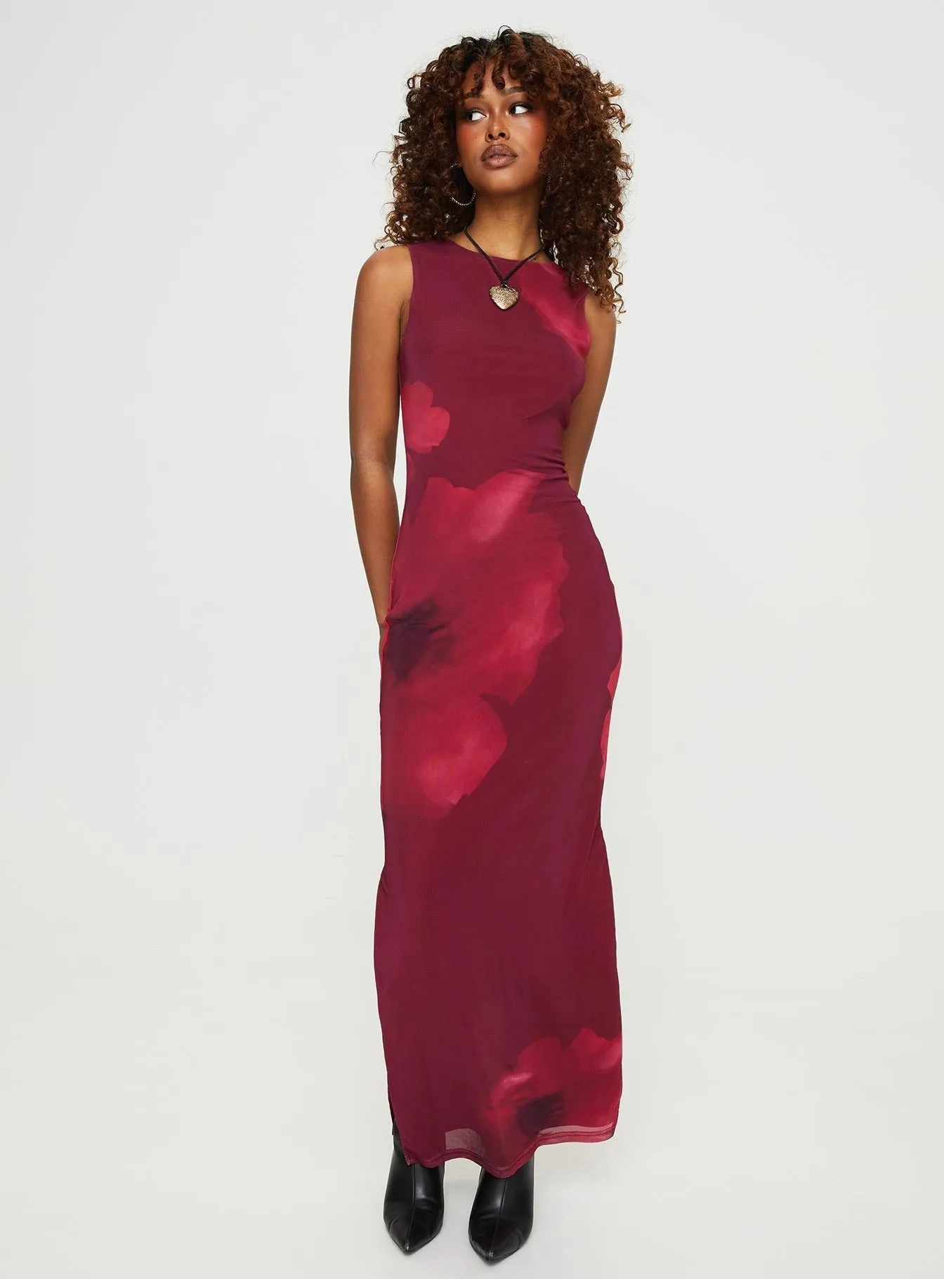 Boardwalk Mood Rudy Maxi Dress Burgundy