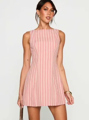 Auggie Mini Dress Multi Stretchable Fit