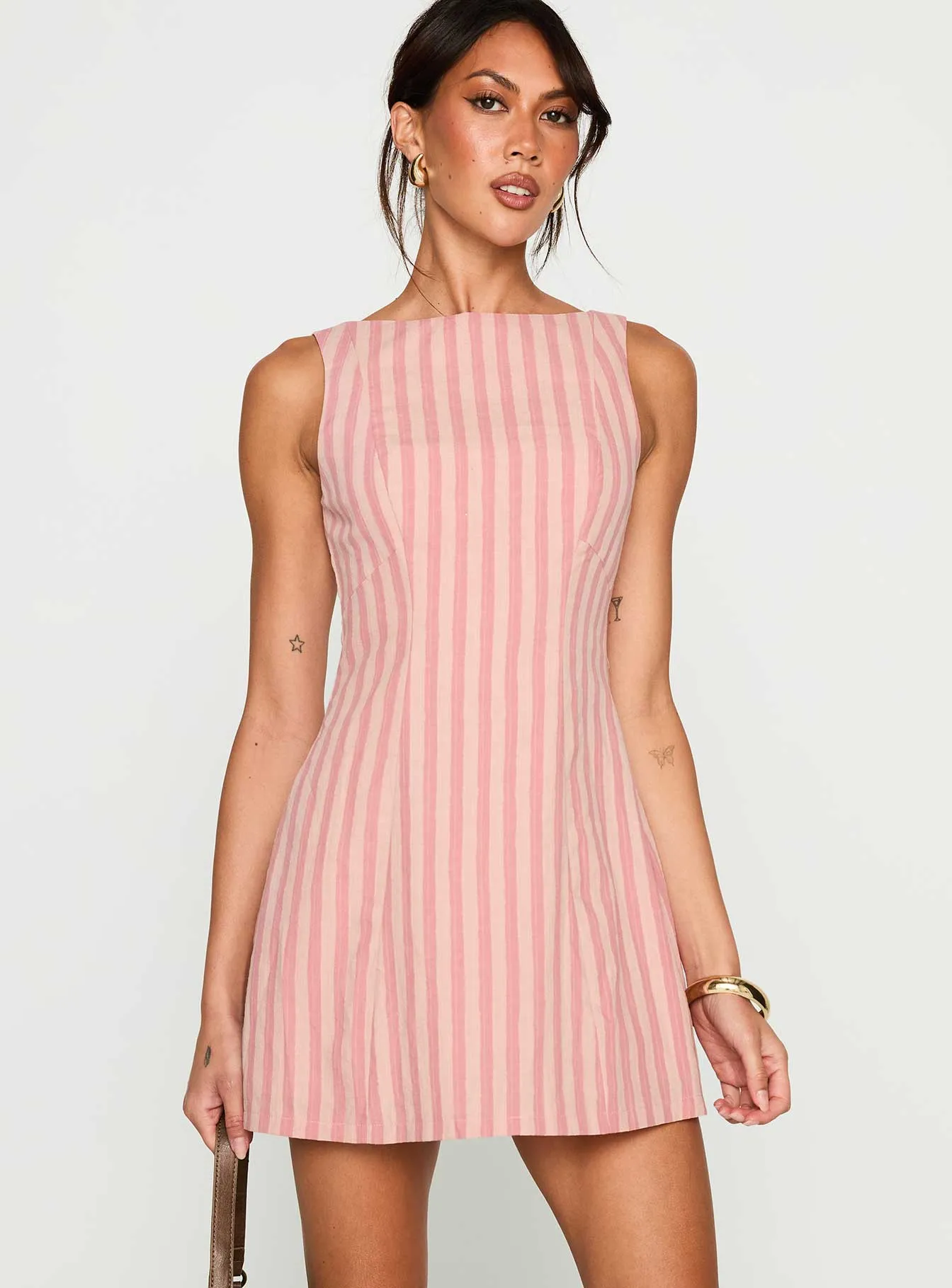 Auggie Mini Dress Multi Stretchable Fit