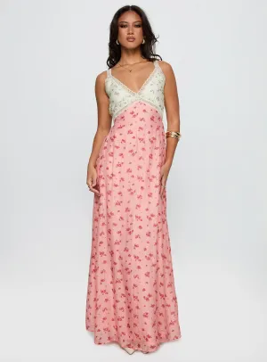Harbor Stroll Beach Walk Elisse Maxi Dress Multi