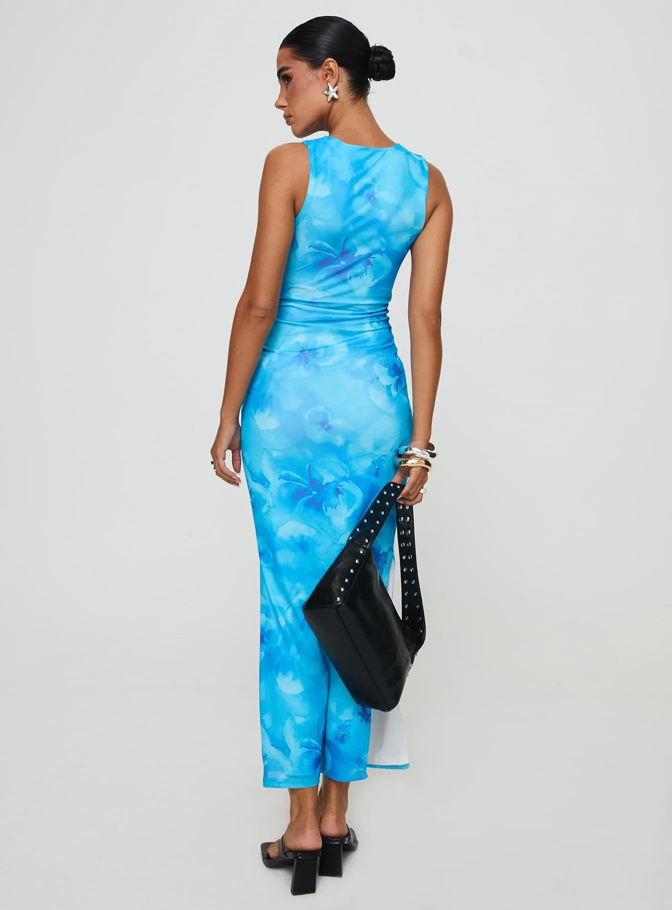Village Glow Heartstring Maxi Dress Blue