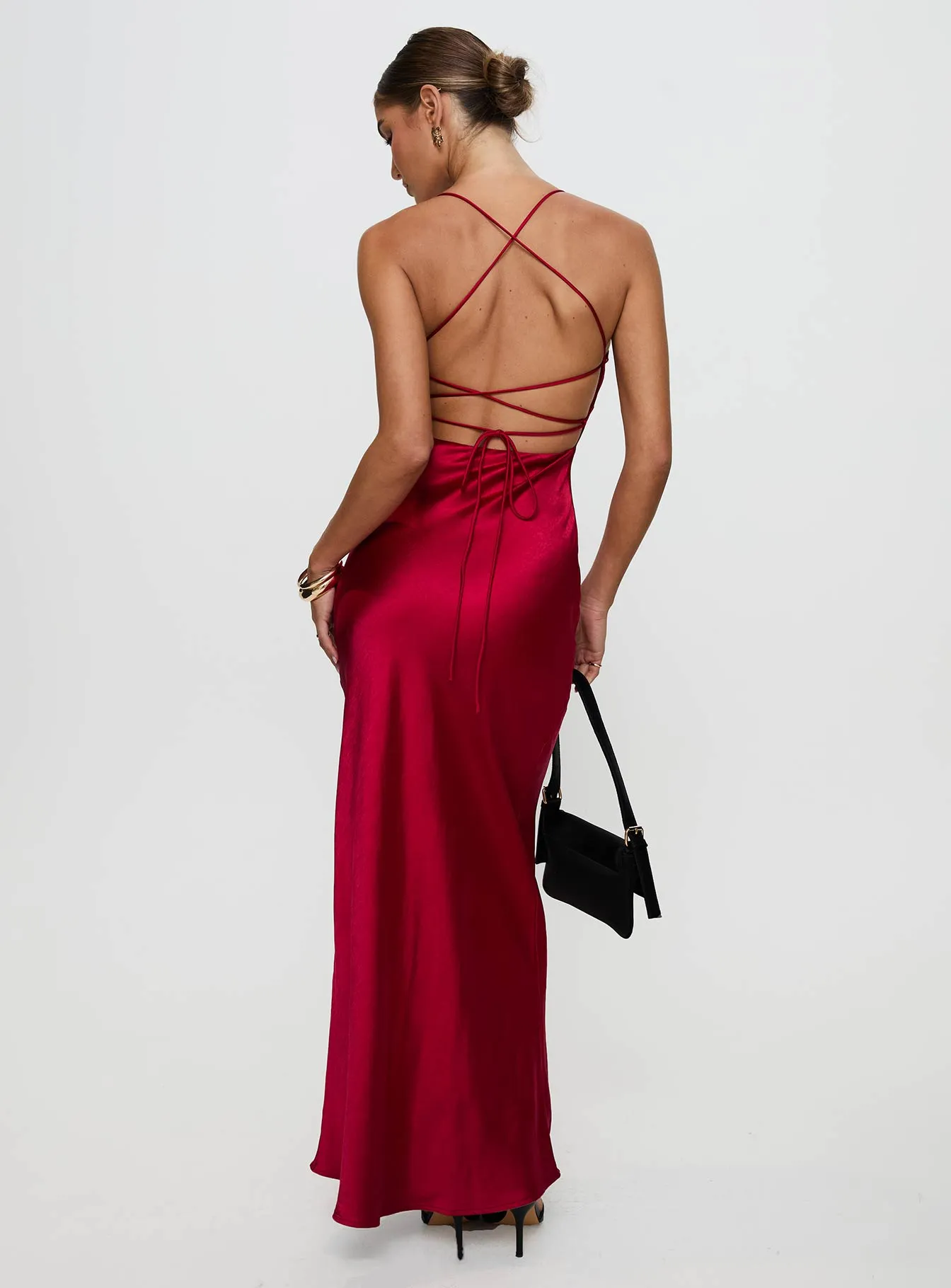 Moonlit Shore Kristelle Maxi Dress Red
