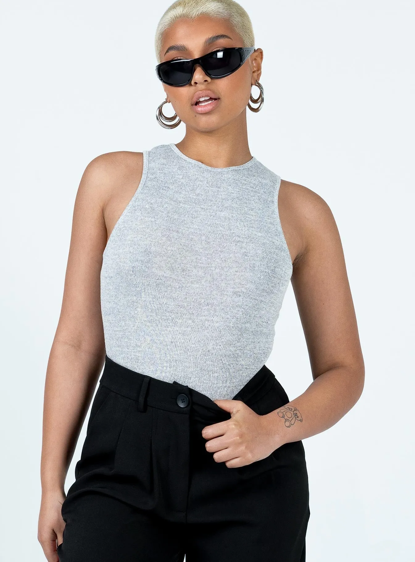 Fine Beach Duval Bodysuit Light Grey
