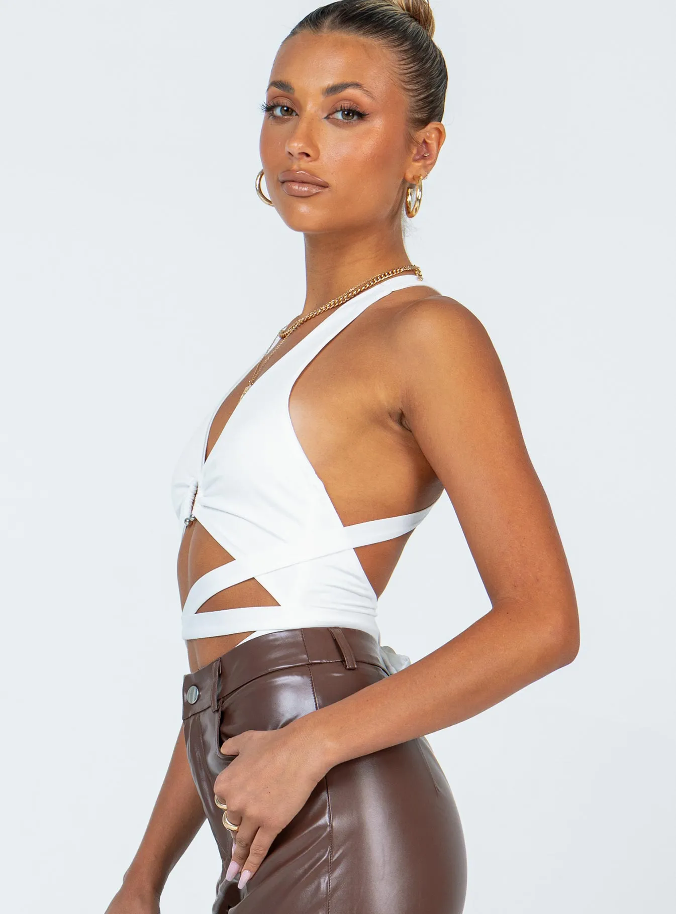 Elon Bodysuit White Running Outdoor