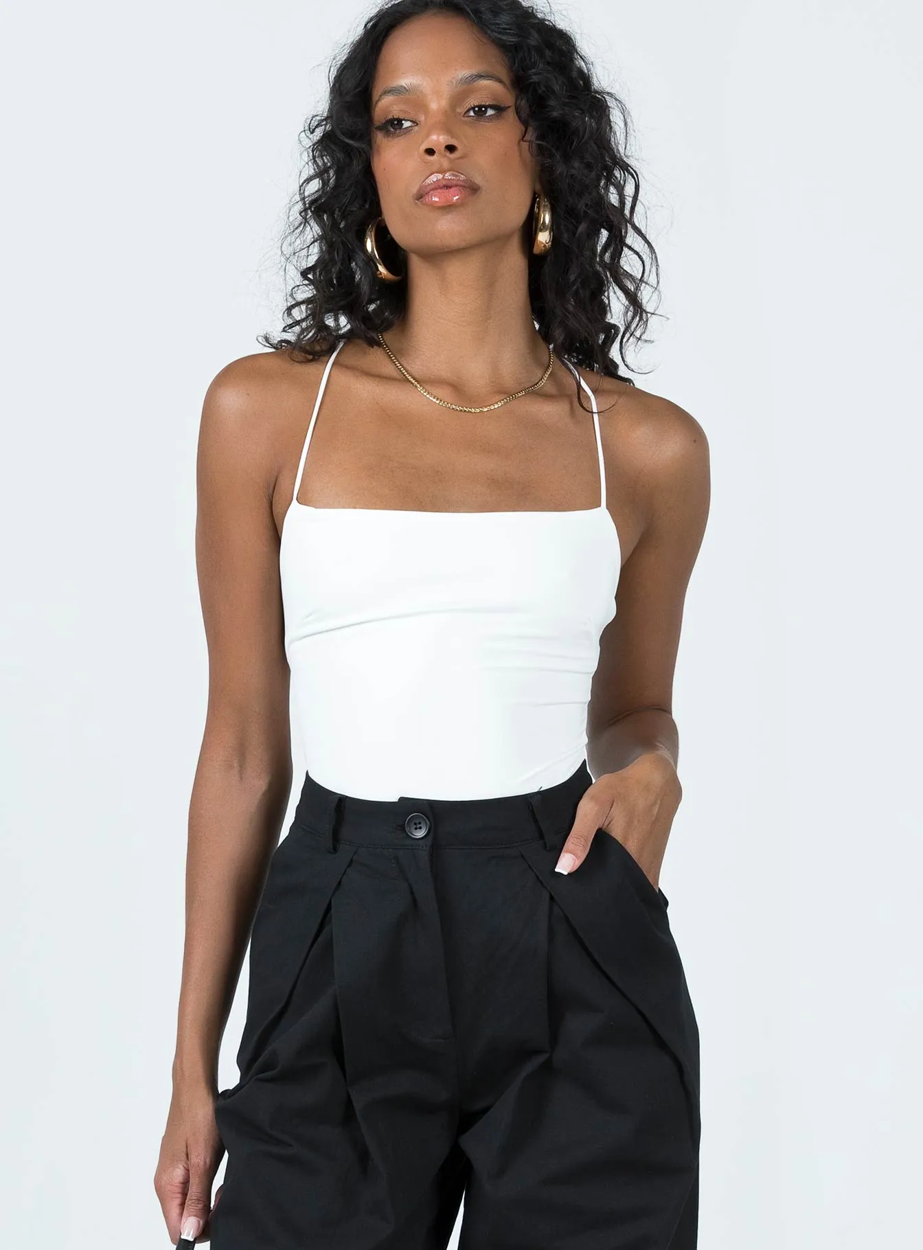 Premium Stylish Karlah Bodysuit White