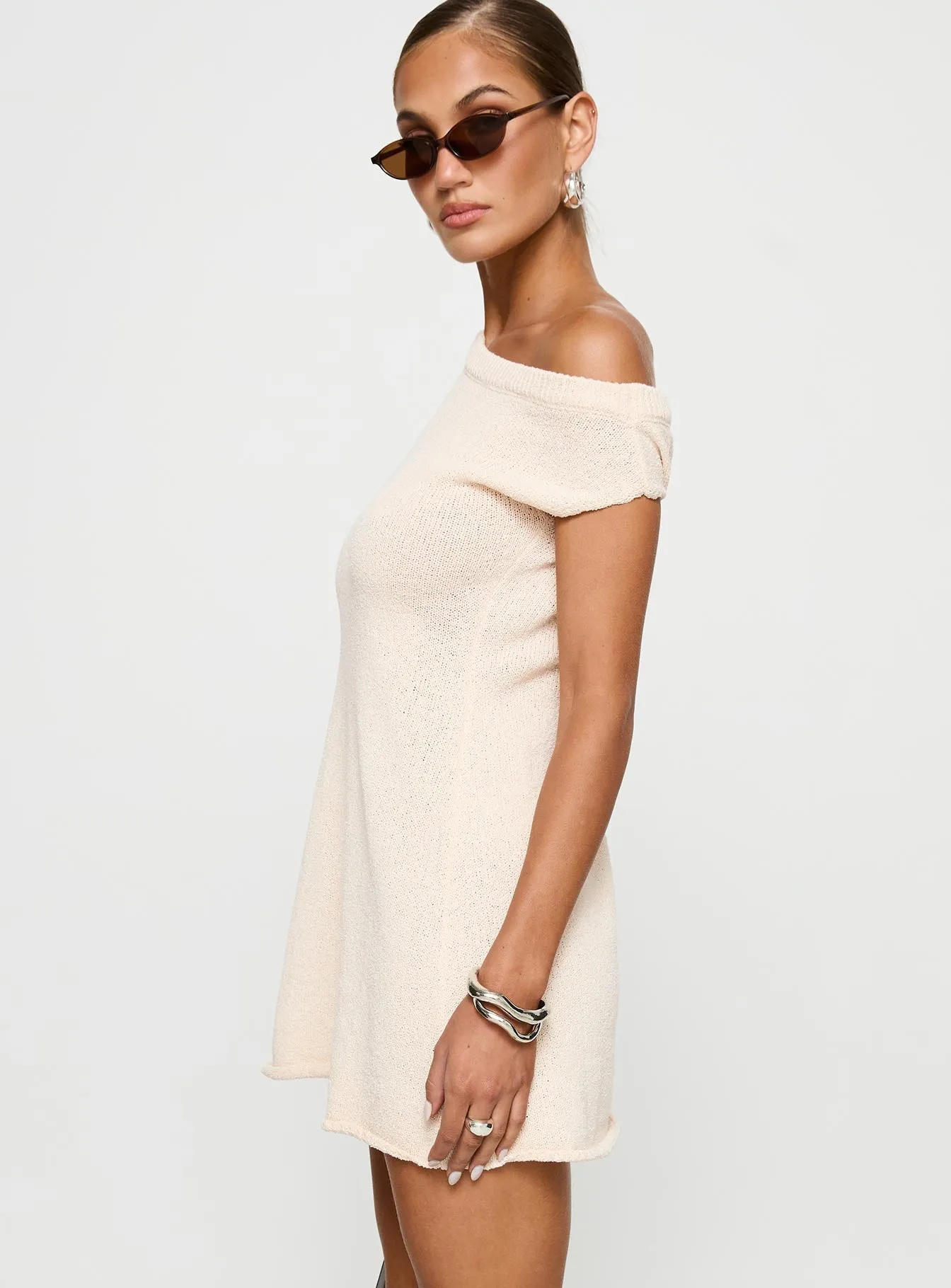 Chic Appeal Floral Chic Design Liberation Off The Shoulder Mini Dress White
