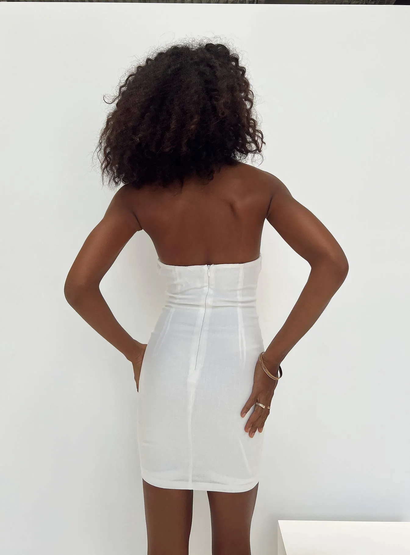 Mitra Mini Dress White Night Pop Stylish Appeal