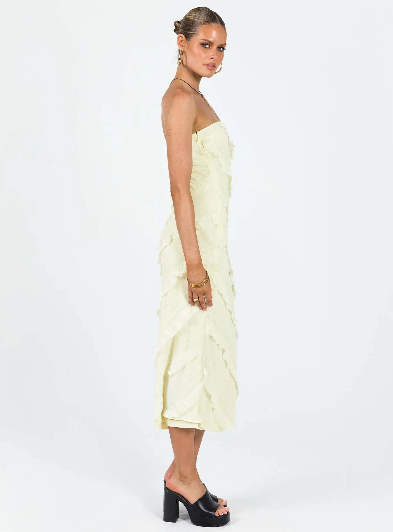Free Walk Village Glow Baylie Maxi Dress Yellow