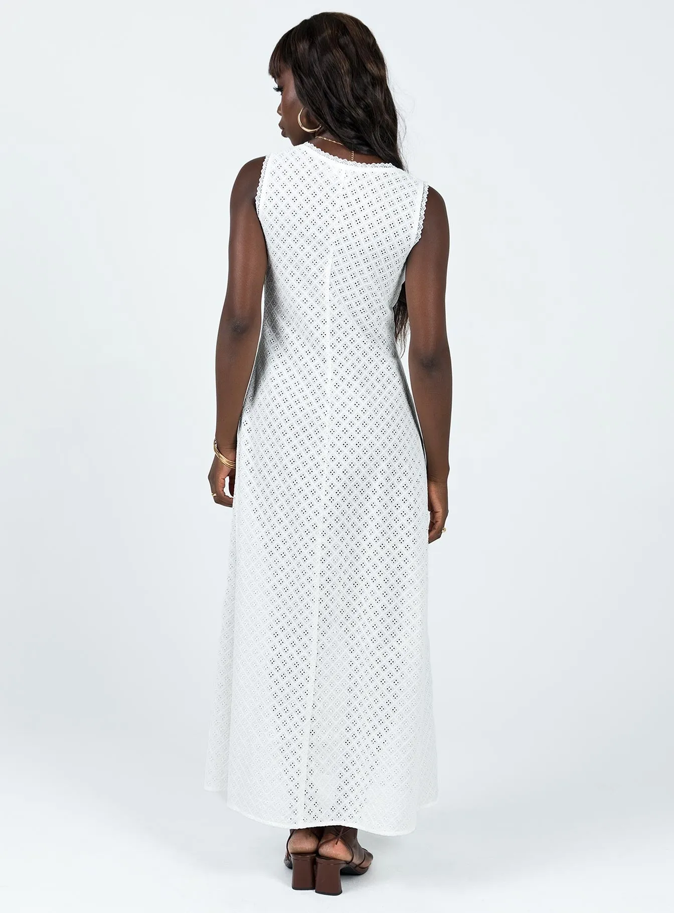 Boho Spirit Candle Glow Eason Maxi Dress White