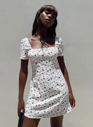 Hastings Mini Dress Floral Multi Comfortable party dress
