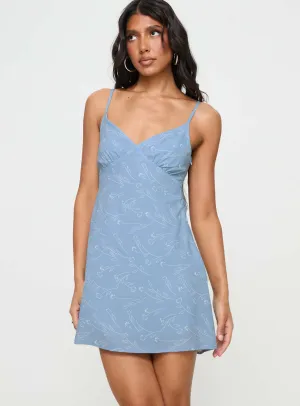 Emerie Mini Dress Blue Show Chic